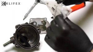 Ремонт вакуумного насоса Mercedes Benz OM646 2.2CDI LA1231052 A6462300365. Установка ремкомплекта.