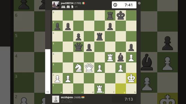 piezas blancas abandonan con un peon y un alfil de menos #chessgamer #chess #chessgame #ajedrez