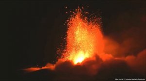 The Active Volcano in Iceland; Eldfell / Heimaey