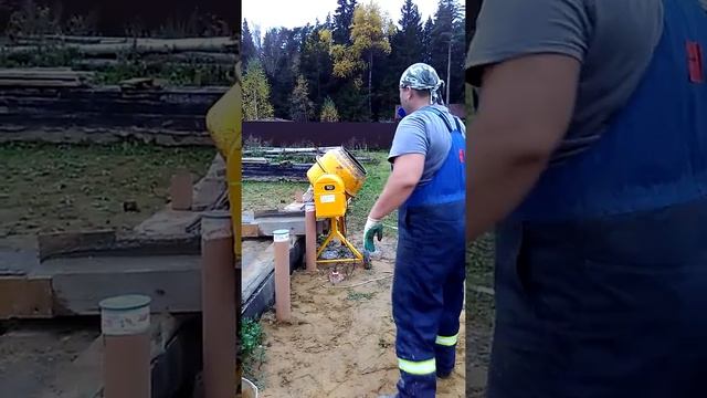 Бетономешалка на 130 литров работа с ней и доработка бетономешалки смотреть онлайн