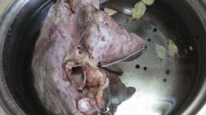 Свиное легкое под соусом