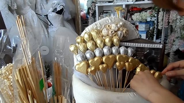 BEAUTIFUL CANDY BOX FOR WEDDING/ Оформление конфет/ Կոնֆետներով զամբյուղի ձեվավորում смотреть онлайн