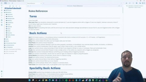 Obsidian - Setting up a Pathfinder 2e Vault