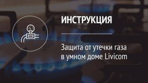 Защита от утечки газа с помощью системы Livicom