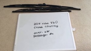 ? ?   2018 Volvo V60 Cross Country Wiper Blade Replacement Size ?