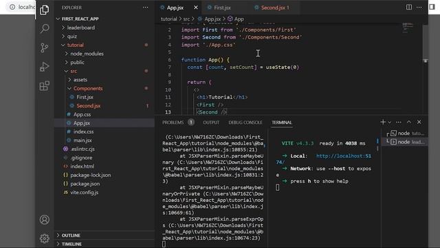 React.js Tutorial in Hindi | Part-3 | Components, Props ,State ,Hooks| Beginner To Advanced