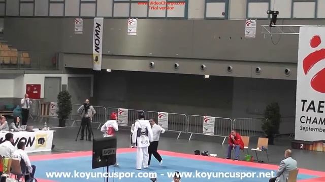 68kg Quarterfinal Daurov (RUS) vs (ITA) Spinosa (2014 European TKD Championships Under-21) смотреть онлайн