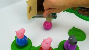 Genevieve Plays with Peppa Pig Weebles and a fun toy Dollhouse!