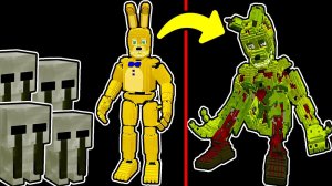 Как СОЗДАТЬ СПРИНГТРАПА в МАЙНКРАФТ? ( эксперимент ) фнаф майнкрафт fnaf minecraft