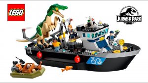 THE LONG AWAITED  Lego Jurassic World  76942  Baryonyx Dinosaur Boat Escape  Speed Build Review