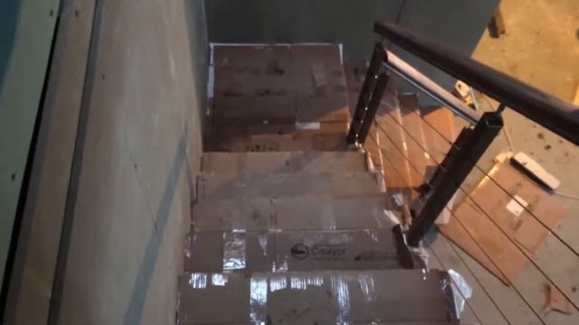 Отчет. Цельносварная лестница Моно с тросовым ограждением в загородный дом смотреть онлайн