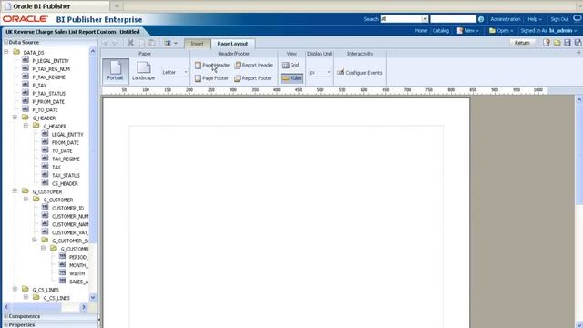 BI Publisher Extensibility Training - Creating a Report Layout Using the Online Layout Editor смотреть онлайн