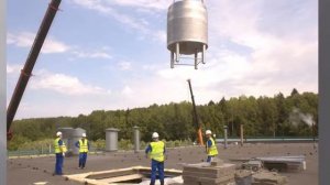 Такелажные работы Подъем оборудования через проем в крыше