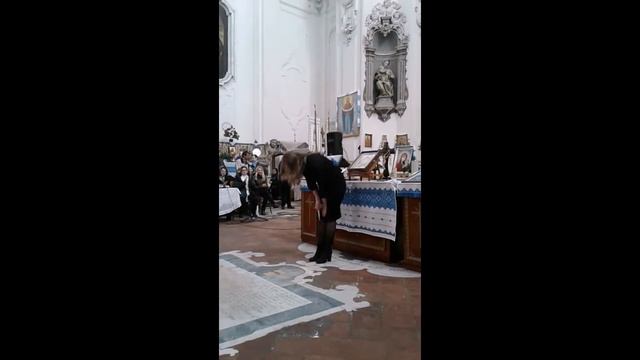 Maria Movchan chiesa Santa Maria della Pace con la visita sua Eminenza Cardinale Crescenzio Sepe. смотреть онлайн