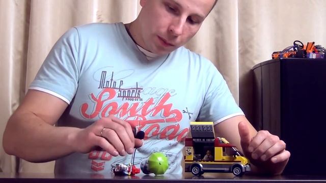 Пицца на колесах - Lego City 60150 Pizza Van смотреть онлайн