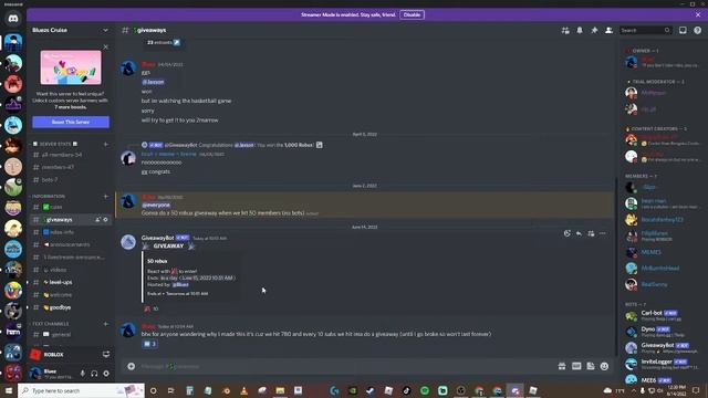 GIVEAWAY On My Discord Server! смотреть онлайн