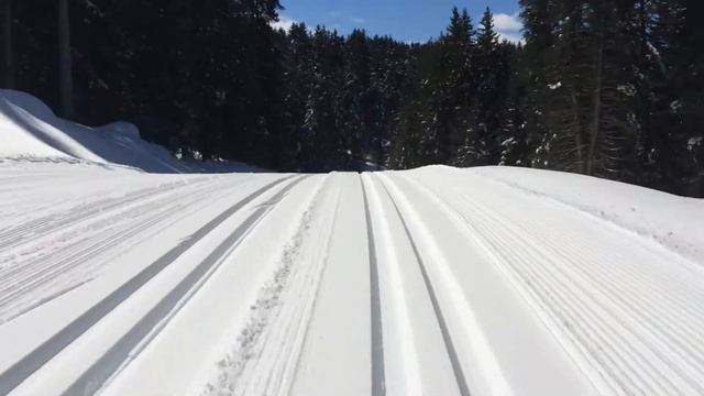 Hitting 40mph on Cross Country skis - Ortisei, Italy смотреть онлайн