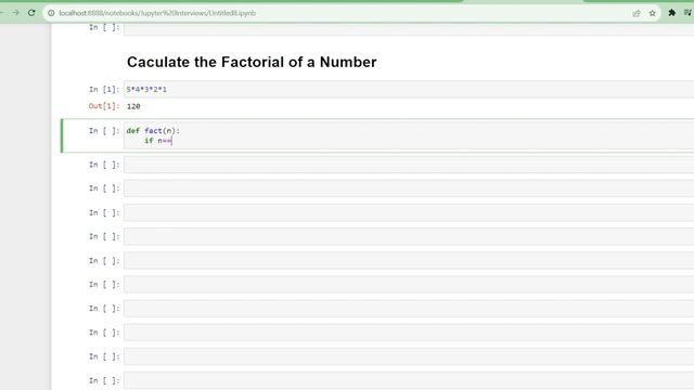Top 100 Python Interview Questions | Python Programming | Factorial of Number in Python.