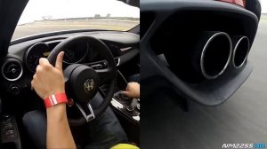 576 Alfa Romeo Giulia Quadrifoglio 2 9 Twin Turbo V6 PURE Exhaust Note!
