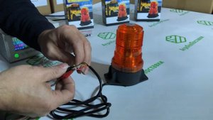Маячок LED проблесковый 12В/24В, 8 вариантов вспышки