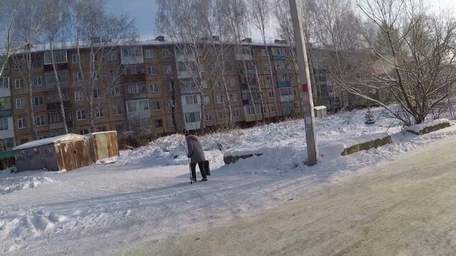Томск зимой.НАСТОЯЩИЕ Сибиряки.Обзор Томска.Октябрьский район Томска.Путешествие по России. смотреть онлайн