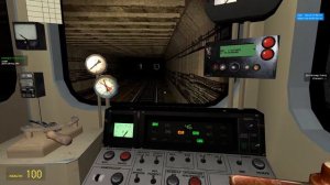 Поездка на "Еж" Metrostroi Garrys Mod(Малиновая линия)