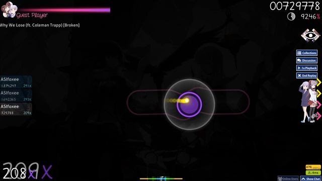 Why We Lose (ft. Coleman Trapp) | 5.31⭐ +HD | 7❌ | osu! смотреть онлайн