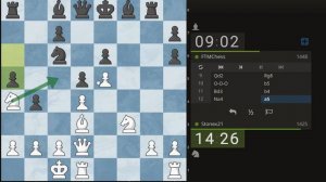 Играю на Lichess Рапид 15 + 10 Дебют Бёрда