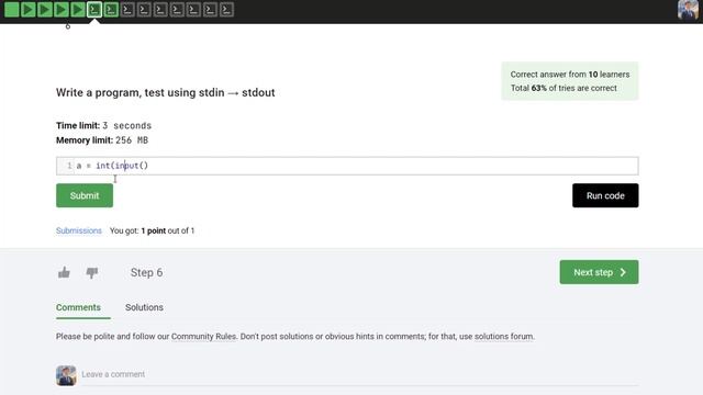 Python тілі курсы: Stepik сайтындағы есептерді шығару үлгісі смотреть онлайн