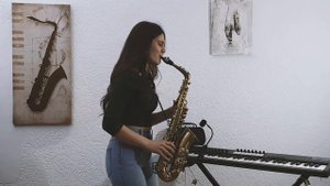 Dua Lipa - "Don't Start Now" by Albertosaxo and Alexandra Ilieva (Saxophone Cover)