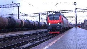 Краснодар-1 ЭП 20-018 прибытие и отправление