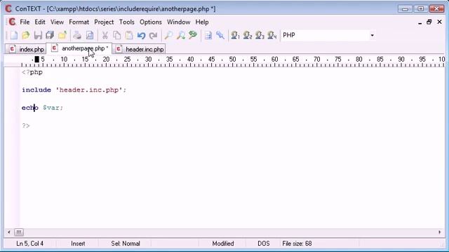 PHP Tutorial # 42 include and require Functions
