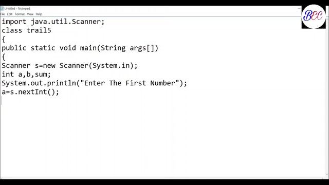 Lecture 5 || Addition of two number with user input from Scanner class смотреть онлайн