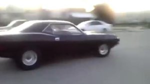 70 Cuda Burnout 440 6 pack shaker Mopar