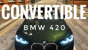 BMW 420i Convertible. Кабриолет зимой.