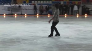 Stephan Lambiel, Johnny Weir rehearsal.mpg