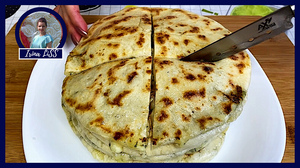 Простые лепешки с начинкой на сковороде: Готовлю с картофелем и сыром (Просто и Вкусно без духовки)
