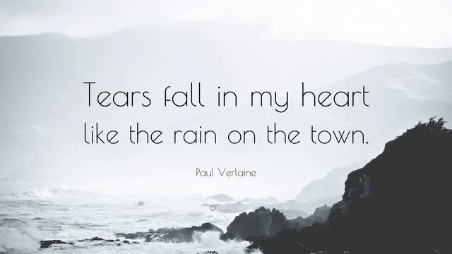 Reading a poem "Tears Fall in My Heart" by Paul Verlaine (Читаю стихотворение Поля Верлена). смотреть онлайн