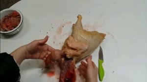 Разделка петуха. Потрошение кур мясо-яичных пород