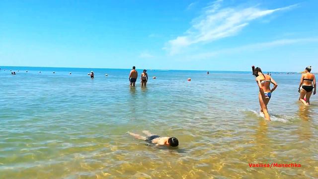 Третий день на море  с детьми 1 часть/отель Лазурный берег Анапа/Джемете