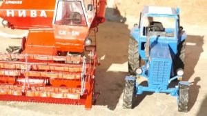 Комбайн Нива СК-5  , ручная работа - из алюмина!