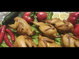 Копчёные перепёлки в деревянной коптильне для горячего и холодного копчения.Коптим вместе с Вами.