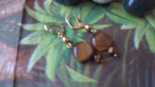 Серьги с тигровым глазом смотреть онлайн