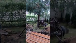 Процесс бурения малогабаритной буровой установкой