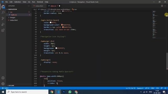 How to create Header in Html CSS & JavaScript?| Responsive Navigation bar | Navigation bar in HTML?