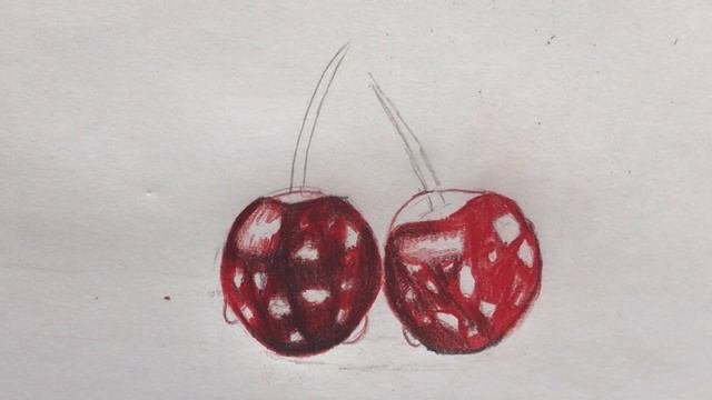 How To Draw Cherries | Colored Pencil Drawing For Beginners