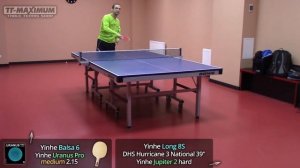 Yinhe URANUS PRO Soft и Medium - Обзор Сравнение: ТЕНЗОРНЫЕ КОРОТКИЕ ШИПЫ от Milkyway, тест