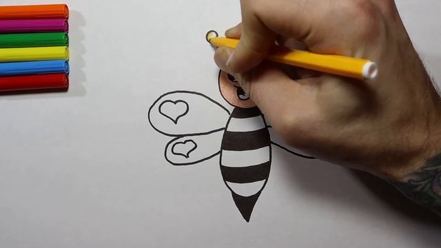 КАК НАРИСОВАТЬ ПЧЕЛУ ЛЕГКО И КРАСИВО смотреть онлайн