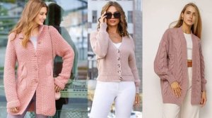 ШИКАРНЫЕ?ВЯЗАНЫЕ СПИЦАМИ КАРДИГАНЫ ?С ЧЕМ НОСИТЬ КАРДИГАН