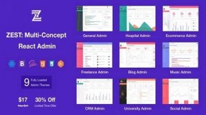 Zest: Multi-Concept React Admin Template | Themeforest Website Templates and Themes